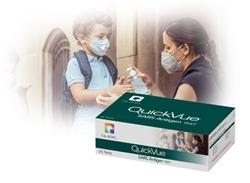 Quidel QuickVue® SARS-CoV-2 COVID-19 Antigen Rapid Test POINT-OF-CARE CLIA WAIVED 195-000, 25 Test Kits/Box