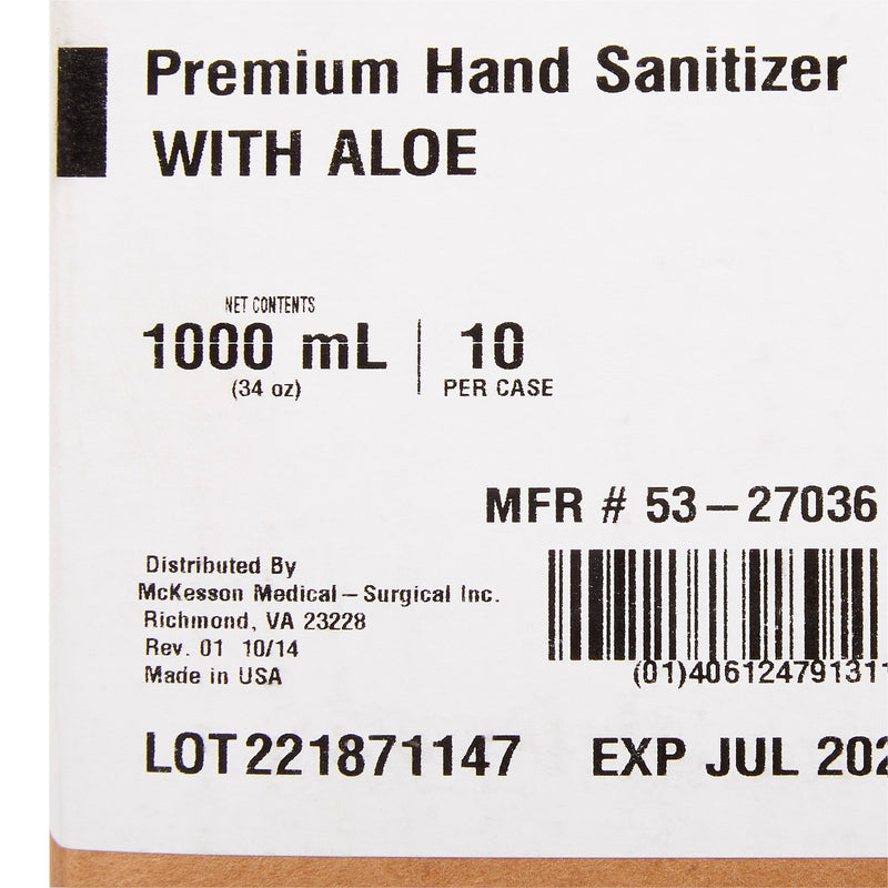 McKesson Gel Hand Sanitizer with Aloe 1000 mL