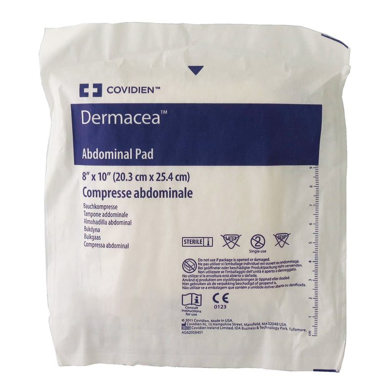 Dermacea™ NonSterile Abdominal Pad, 8 x 10 Inch