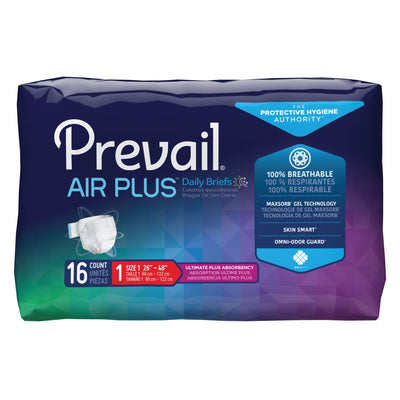 Prevail® Air Plus™ Daily Briefs, Size 1