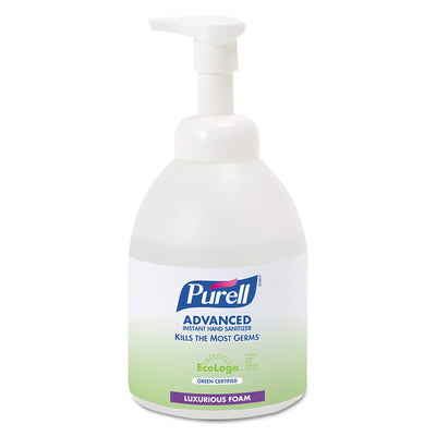 Purell® Advanced Green Certified Foaming Hand Sanitizer, 535 mL Pump Bottle