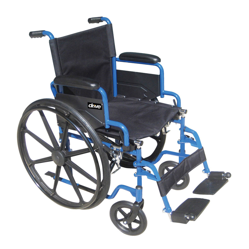 drive™ Blue Streak Wheelchair, 18-inch Seat Width