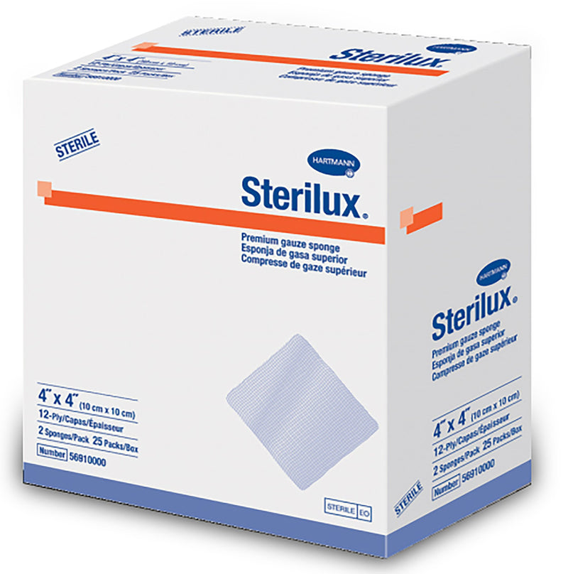 Sterilux® Sterile Gauze Sponge, 4 x 4 Inch