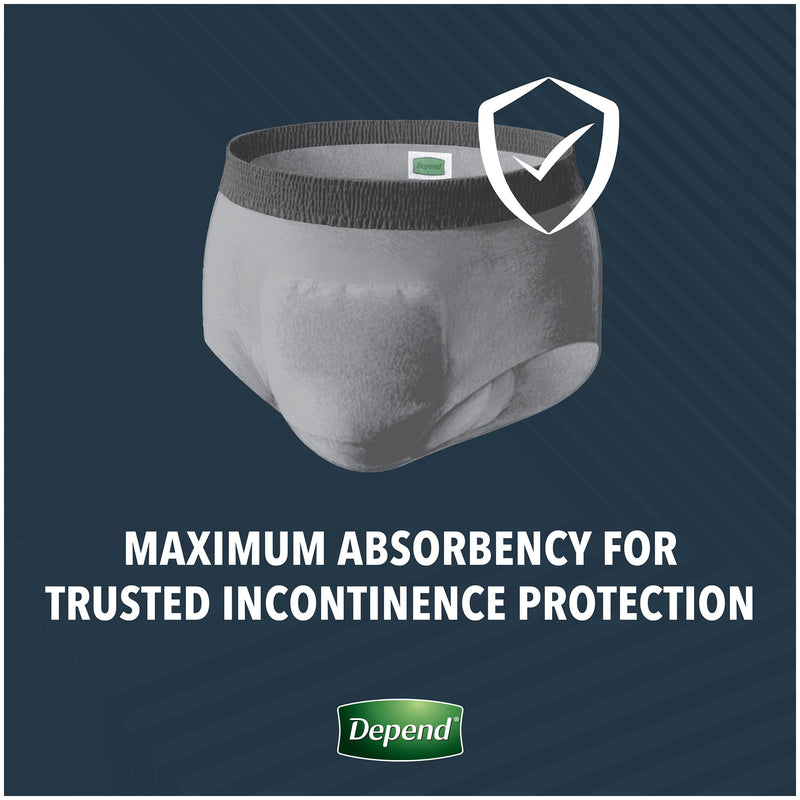 Depend® Real Fit® Maximum Absorbent Underwear, Large / Extra Large