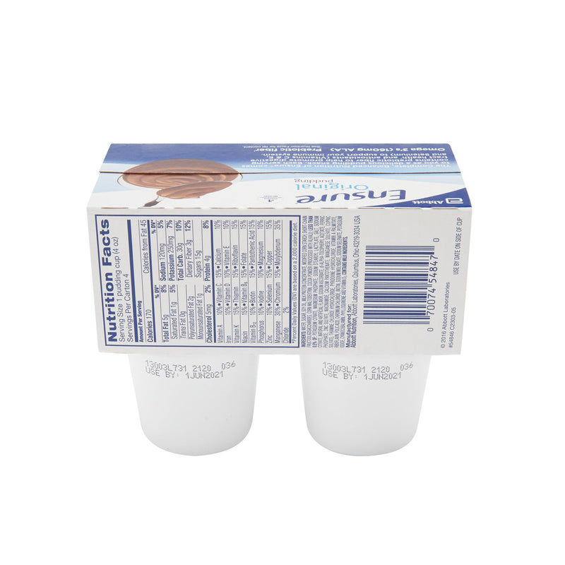 Ensure® Original Chocolate Pudding, 4 oz. Container Cup