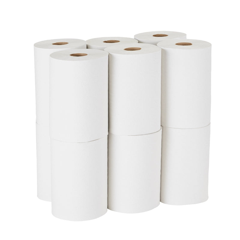 Pacific Blue Basic™ White Paper Towel, 7-7/8 Inch x 350 Foot, 12 Rolls per Case