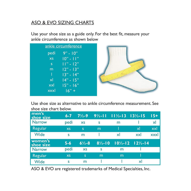 ASO® Low Profile Ankle Support, Small