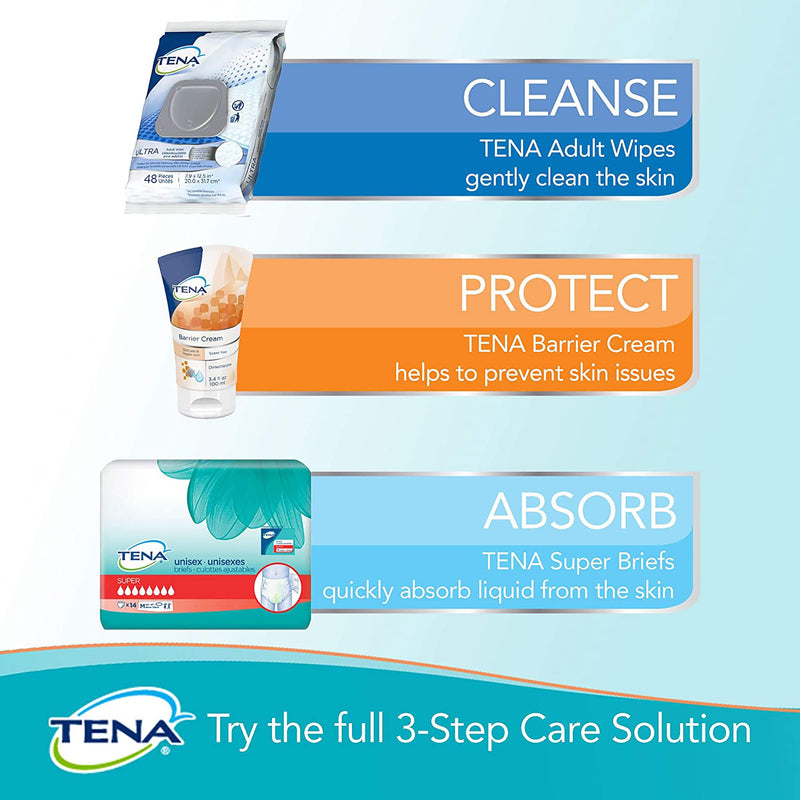 Tena Classic Disposable Washcloth, Alcohol-Free, Scented, Convenient, Regular Use