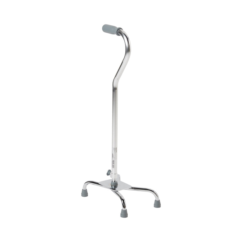 McKesson Steel Chrome Offset Quad Cane, 29 – 37½ Inch