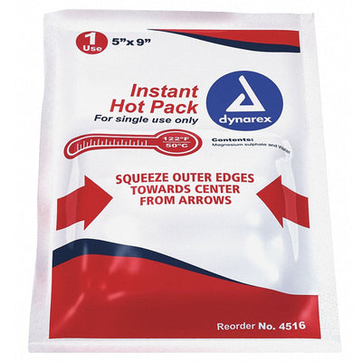 dynarex® Instant Hot Pack, 5 x 9 Inch