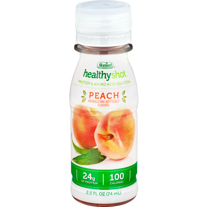 Healthy Shot® Peach Oral Protein Supplement, 2½ oz. Bottle