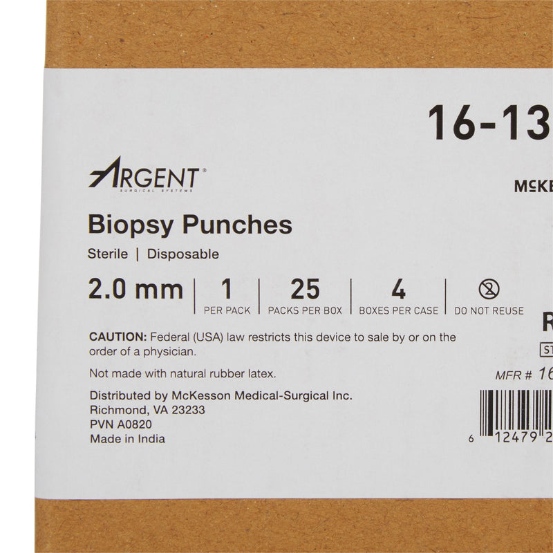 McKesson Argent™ Disposable Biopsy Punches, 2.0 mm