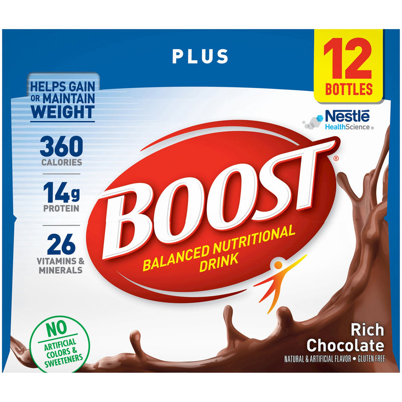 Boost® Plus Chocolate Oral Supplement, 8 oz. Bottle