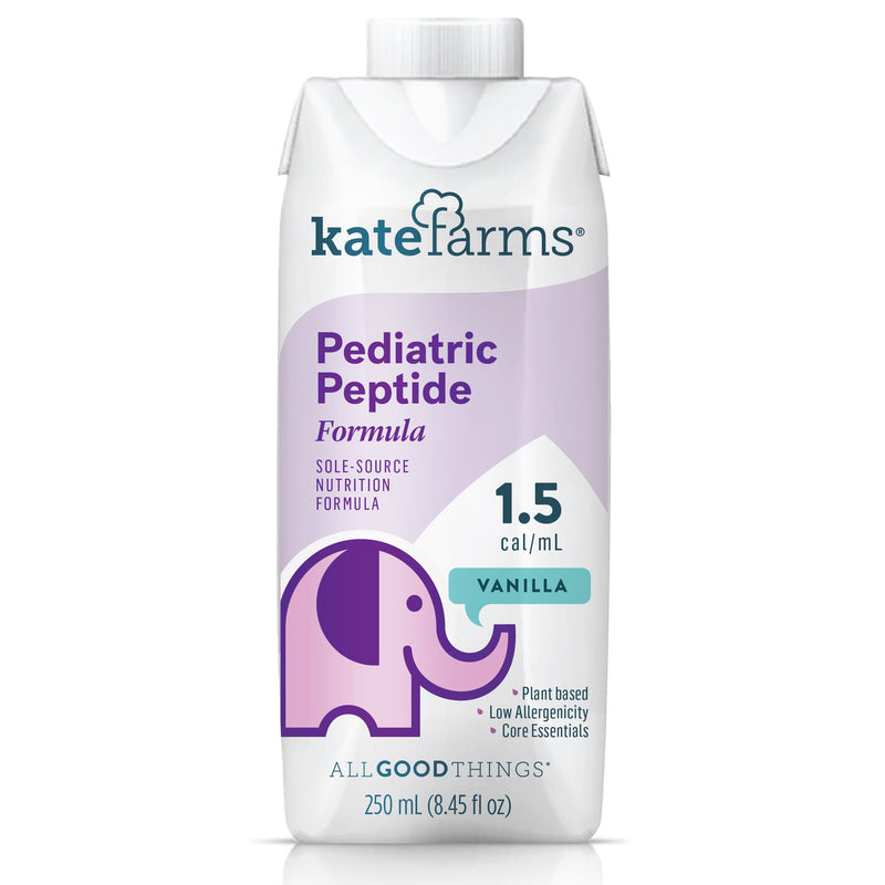 Kate Farms® Pediatric Peptide 1.5 Vanilla Pediatric Oral Supplement / Tube Feeding Formula, 8.5 oz. Carton