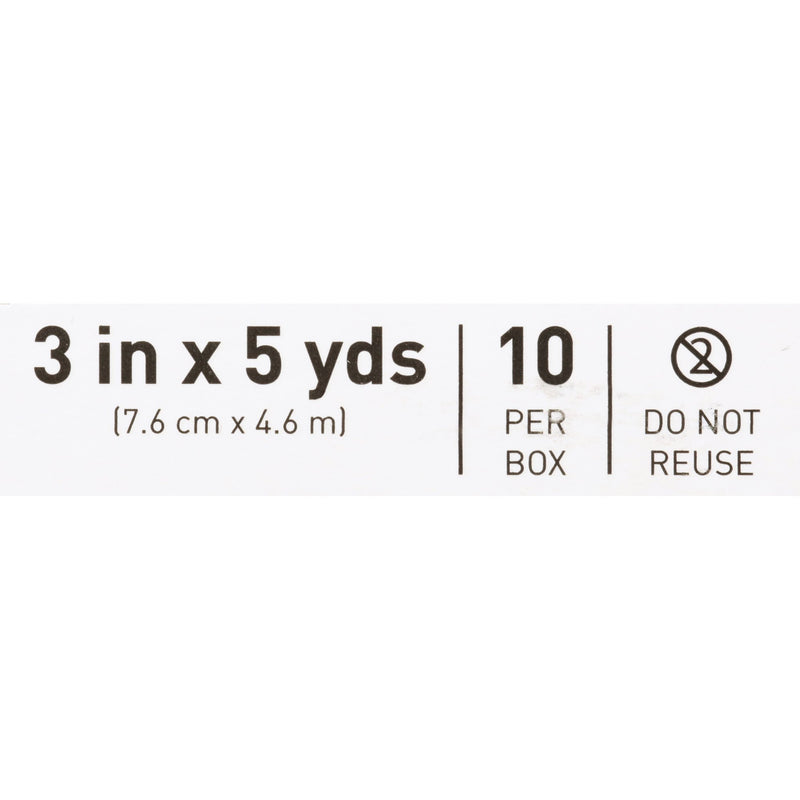 McKesson Hook and Loop Closure Elastic Bandage, 3 Inch x 5 Yard