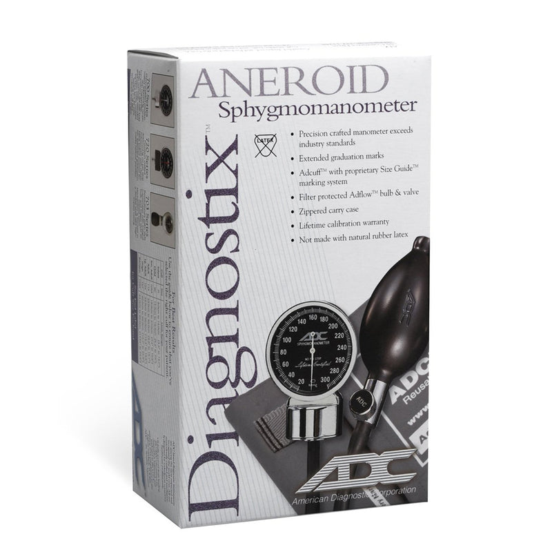 American Diagnostic Corp Diagnostic Arm Sphygmomanometer, Black, Size 11 Cuff, Pocket Size Hand Held