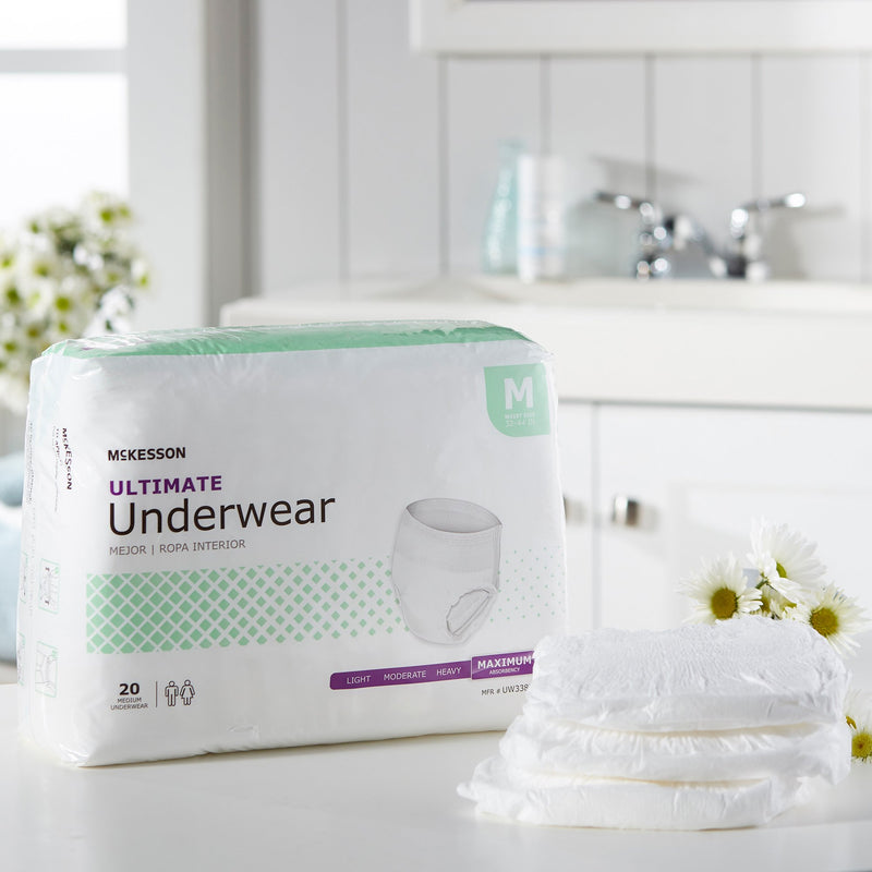 McKesson Ultimate Maximum Absorbent Underwear, Medium