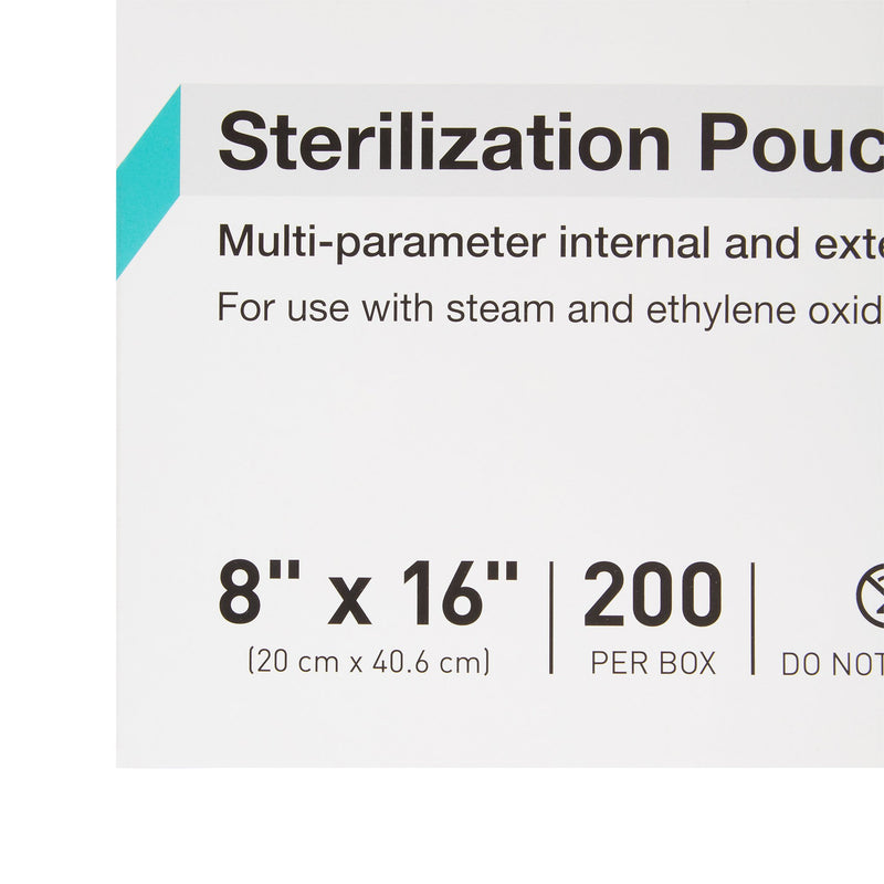 McKesson Argent® Sure-Check® Sterilization Pouch, 8 x 16 Inch