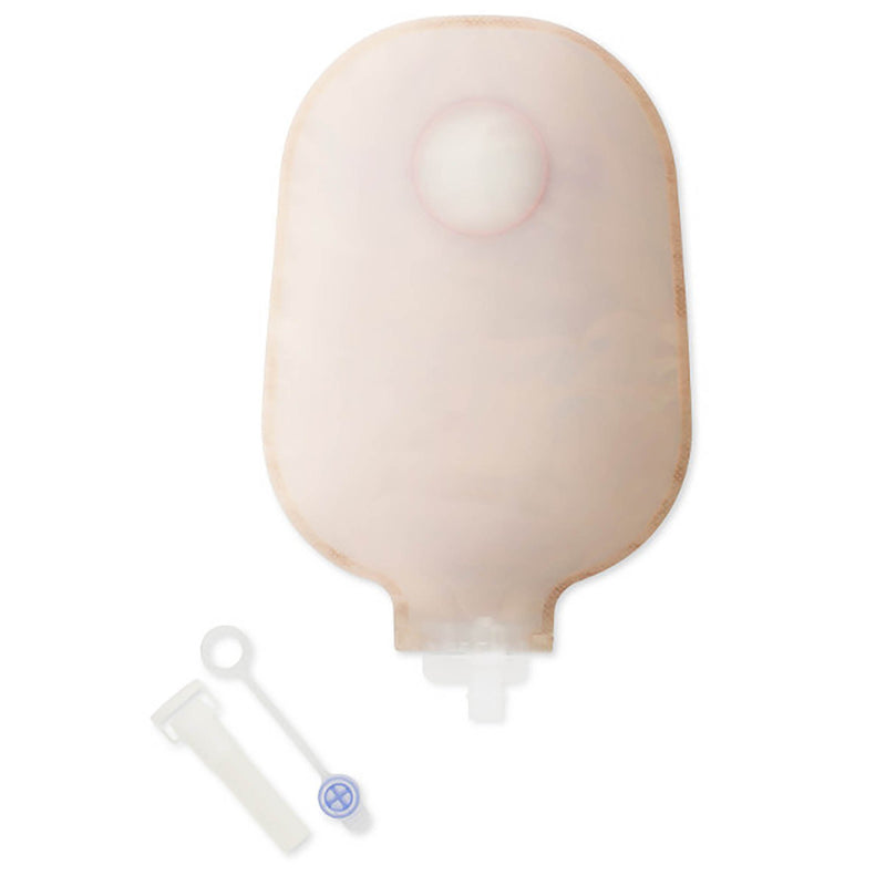 New Image™ Two-Piece Drainable Transparent Urostomy Pouch, 9 Inch Length, 2¼ Inch Flange