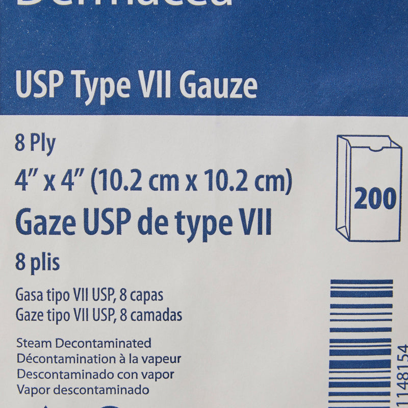Dermacea™ NonSterile USP Type VII Gauze Sponge, 4 x 4 Inch