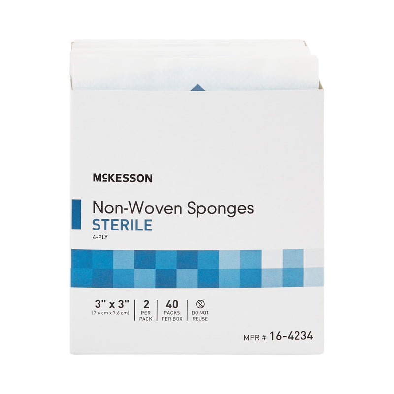McKesson Sterile Nonwoven Sponge, 3 x 3 Inch
