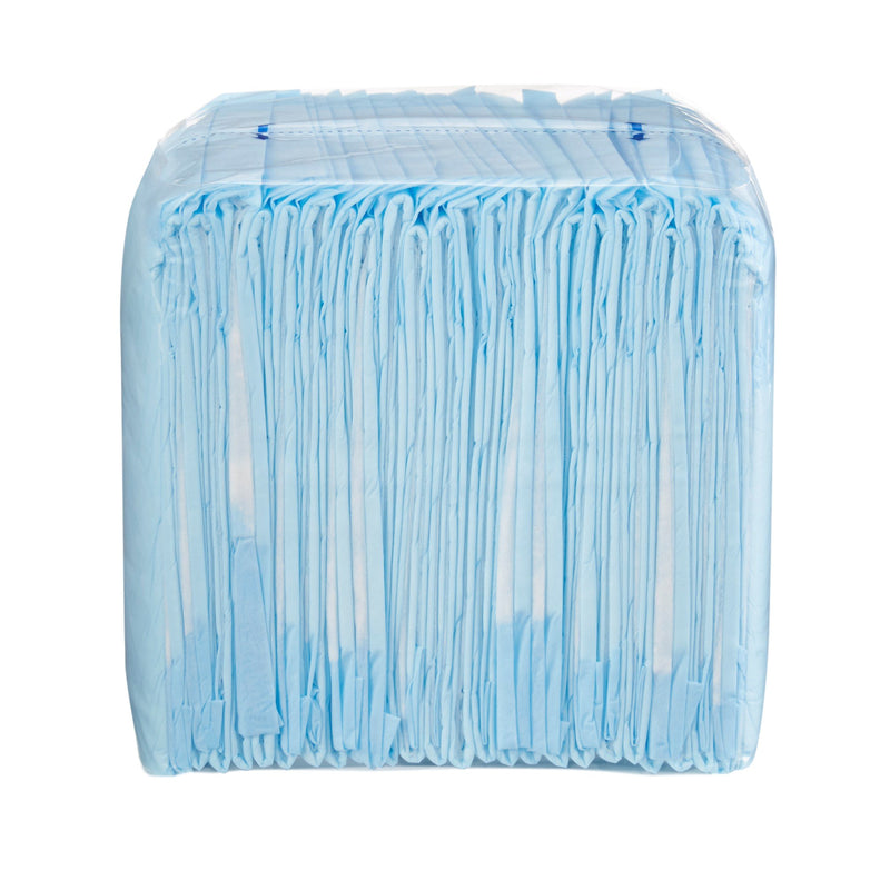 TENA Regular Underpads, Light Absorbency, Blue, Disposable, Latex-Free, 23 X 24 Inch