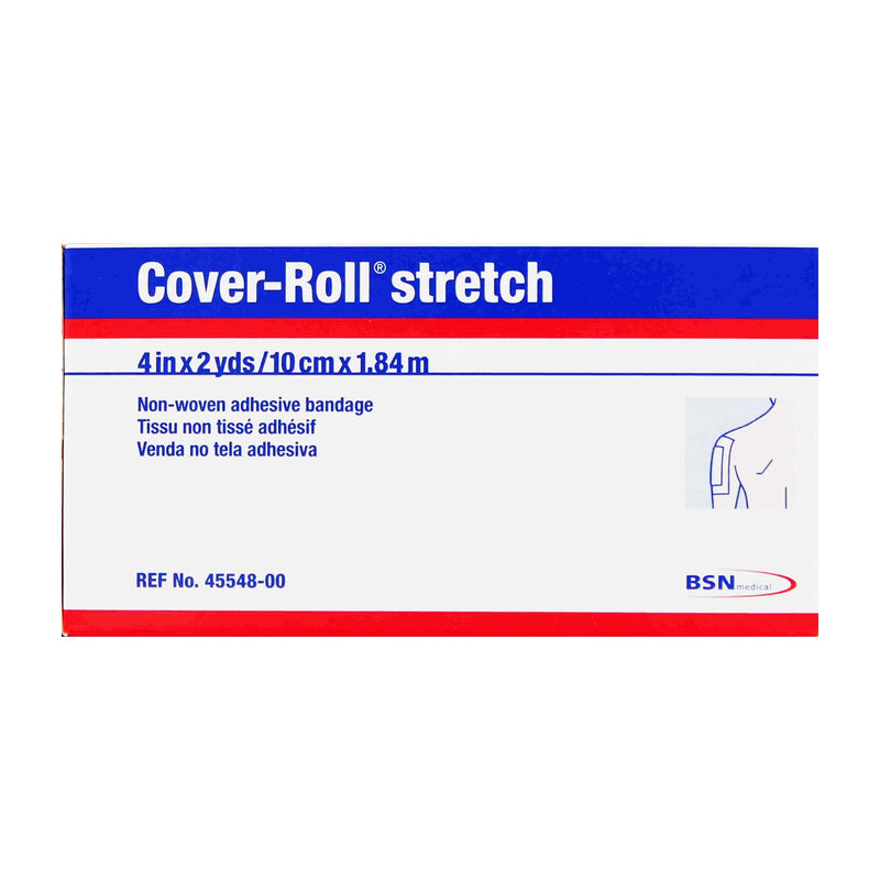 Cover-Roll® Stretch Nonwoven Polyester Dressing Retention Tape, 4 Inch x 2 Yard, White