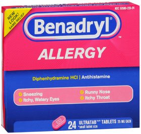 Benadryl® Allergy Ultratabs® Diphenhydramine Allergy Relief