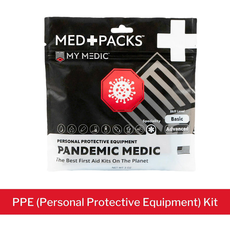 My Medic Med Packs Pandemic Personal Protective Equipment Kit in Portable Pouch