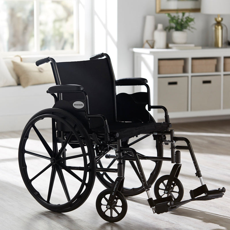 McKesson Lightweight Wheelchair, 20-Inch Seat Width