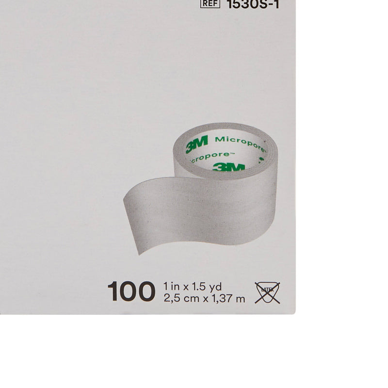 3M™ Micropore™ Paper Medical Tape, 1 Inch x 1-1/2 Yard, White