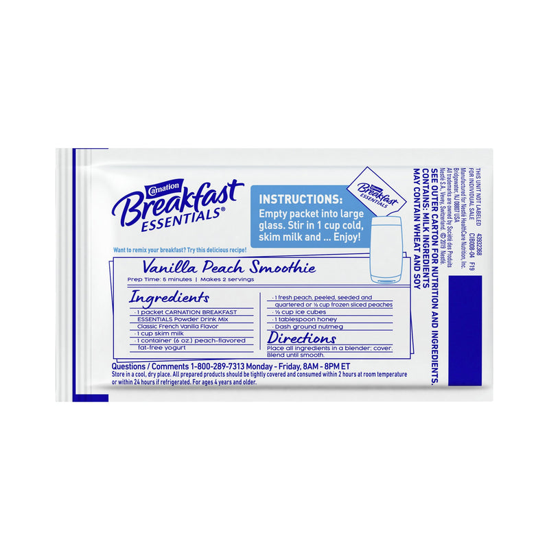 Carnation Breakfast Essentials® Vanilla Oral Supplement, 1.26 oz. Packet