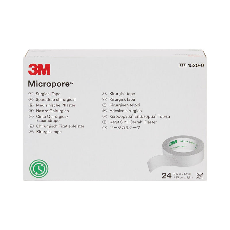 3M™ Micropore™ Paper Medical Tape, 1/2 Inch x 10 Yard, White