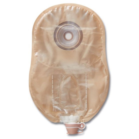 CeraPlus One-Piece Drainable Beige Urostomy Pouch, 9 Inch Length, 1-1/8 Inch Stoma
