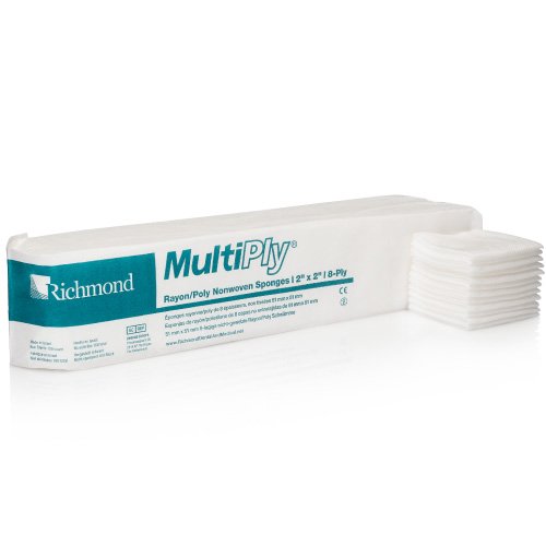 MultiPly™ NonSterile Nonwoven Sponge, 2 x 2 Inch