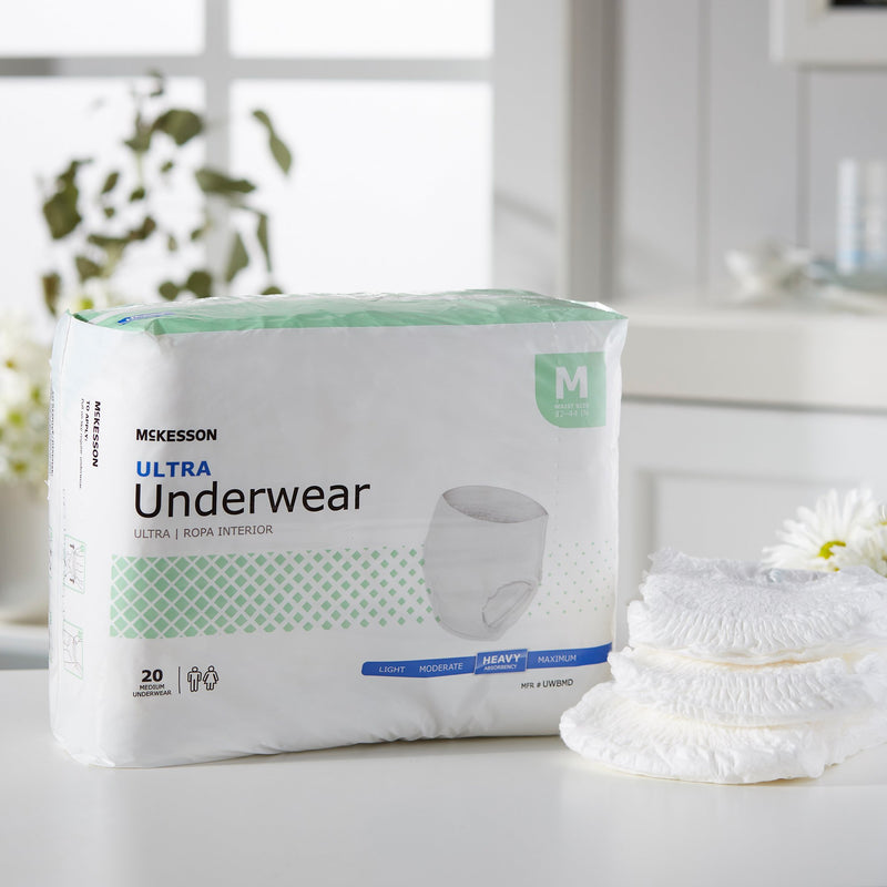 McKesson Ultra Heavy Absorbent Underwear, Medium