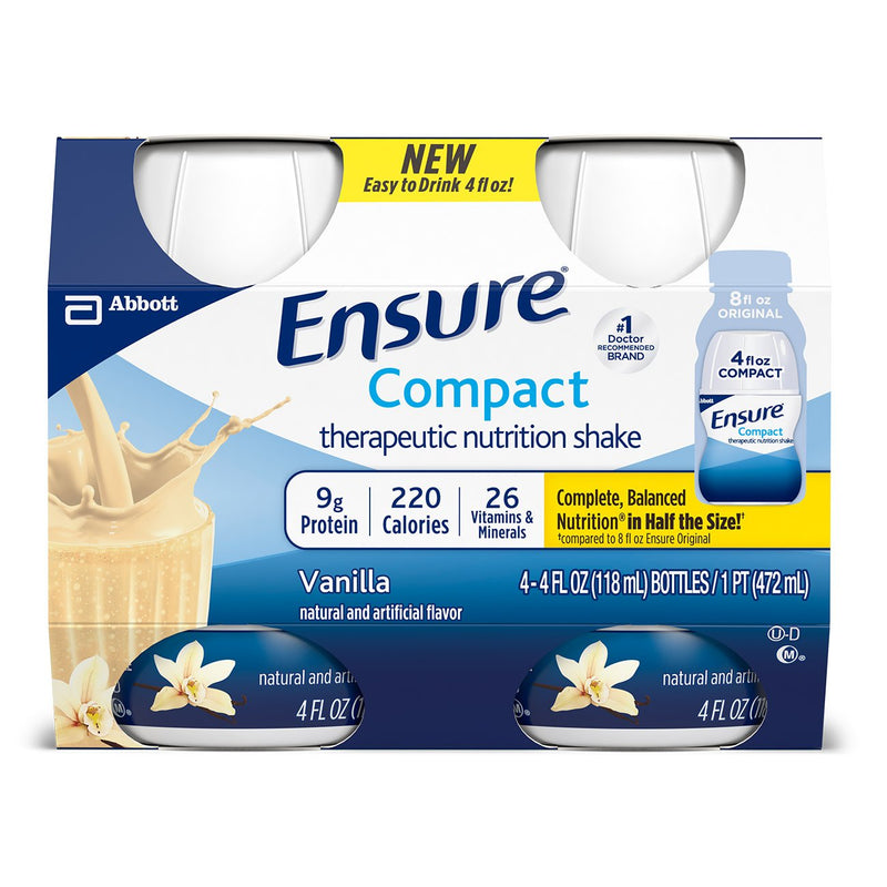 Ensure® Compact Therapeutic Nutrition Shake Vanilla Oral Supplement, 4 oz. Bottle