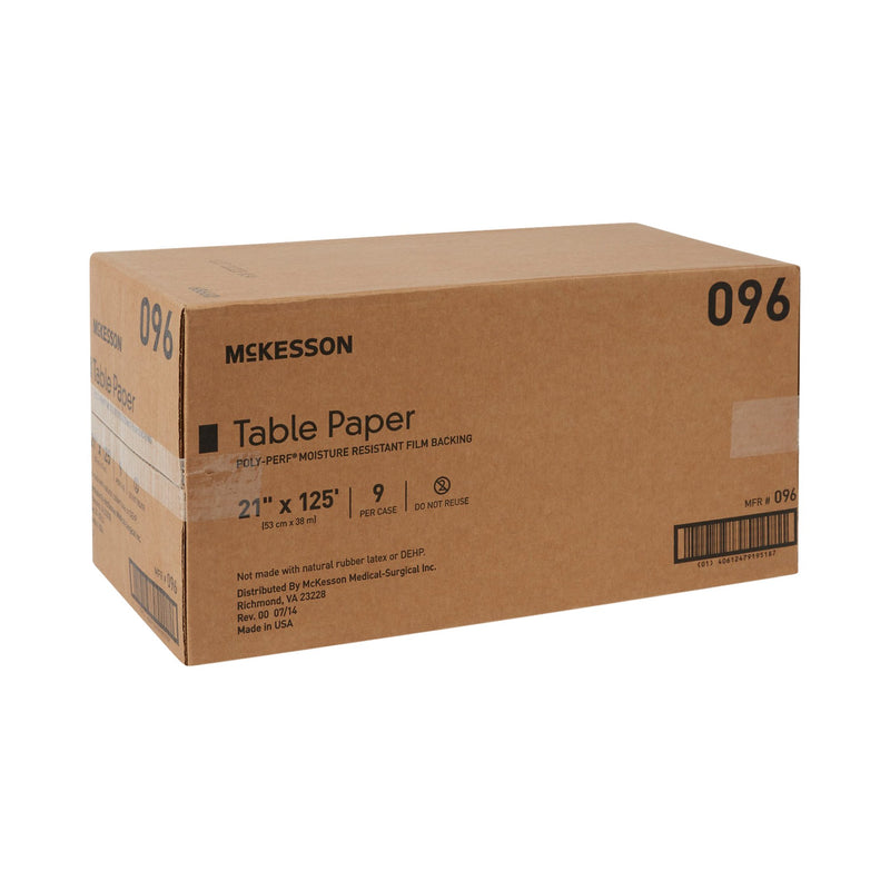McKesson Textured Table Paper, 21 Inch x 125 Foot, White