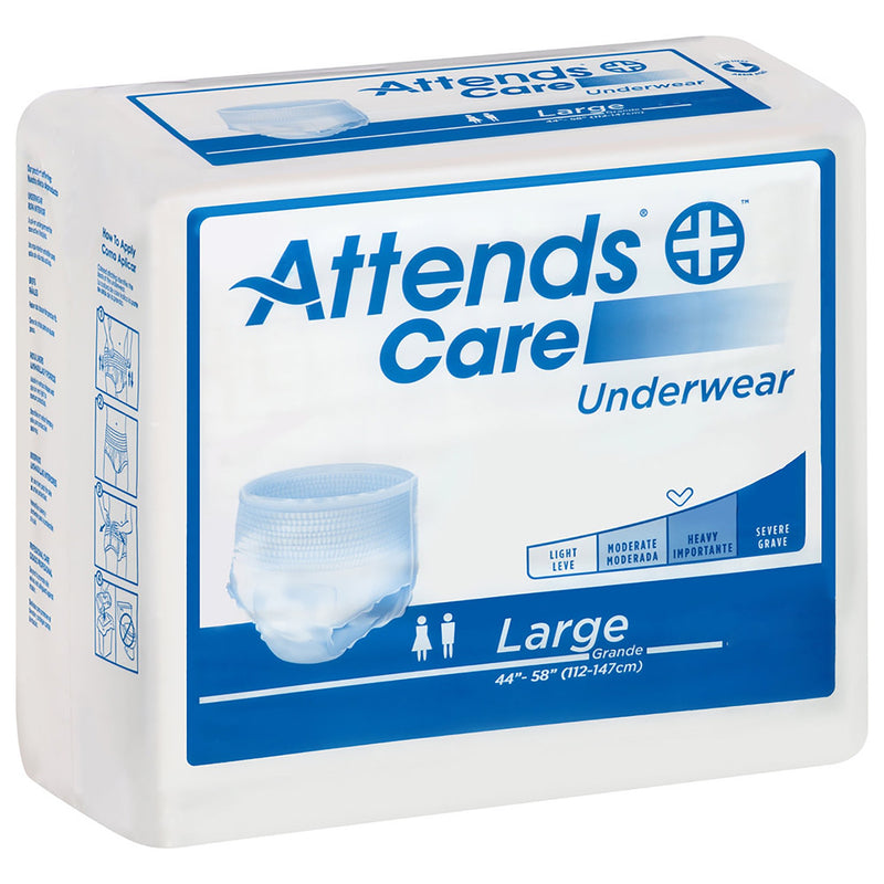 Attends® Care Adult Moderate Absorbent Underwear, Large, White