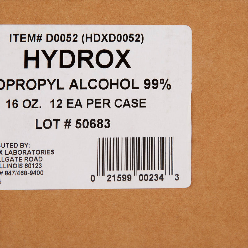 Hydrox Isopropyl Alcohol, 16 oz. Bottle