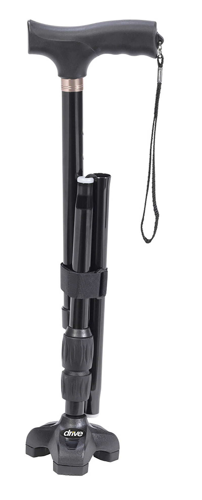 Flex-N-Go Aluminum Folding Cane, 32½ – 39½ Inch Height