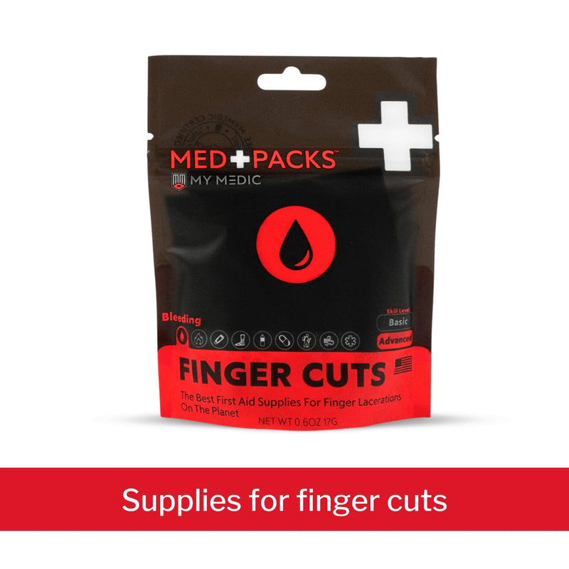 My Medic Med Packs First Aid Kit for Finger Cuts - Emergency Supplies in Portable Pouch