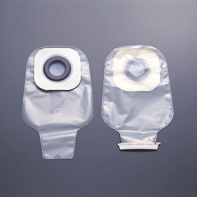 Karaya 5 One-Piece Drainable Transparent Colostomy Pouch, 12 Inch Length, 1-3/8 Inch Stoma