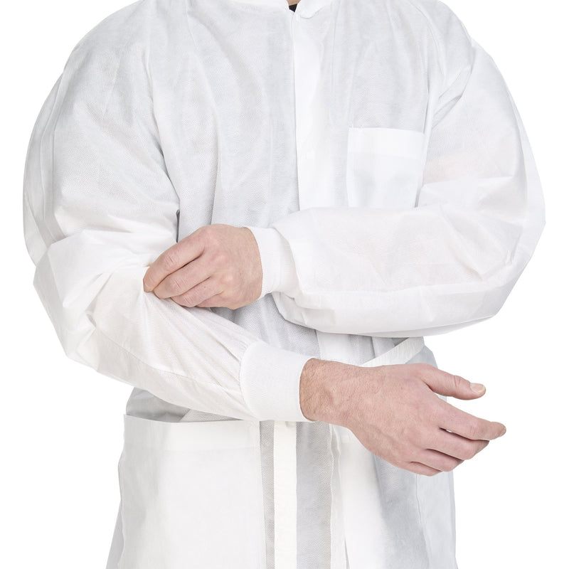 Halyard Health Basic® Plus Lab Coat, X-Large, White