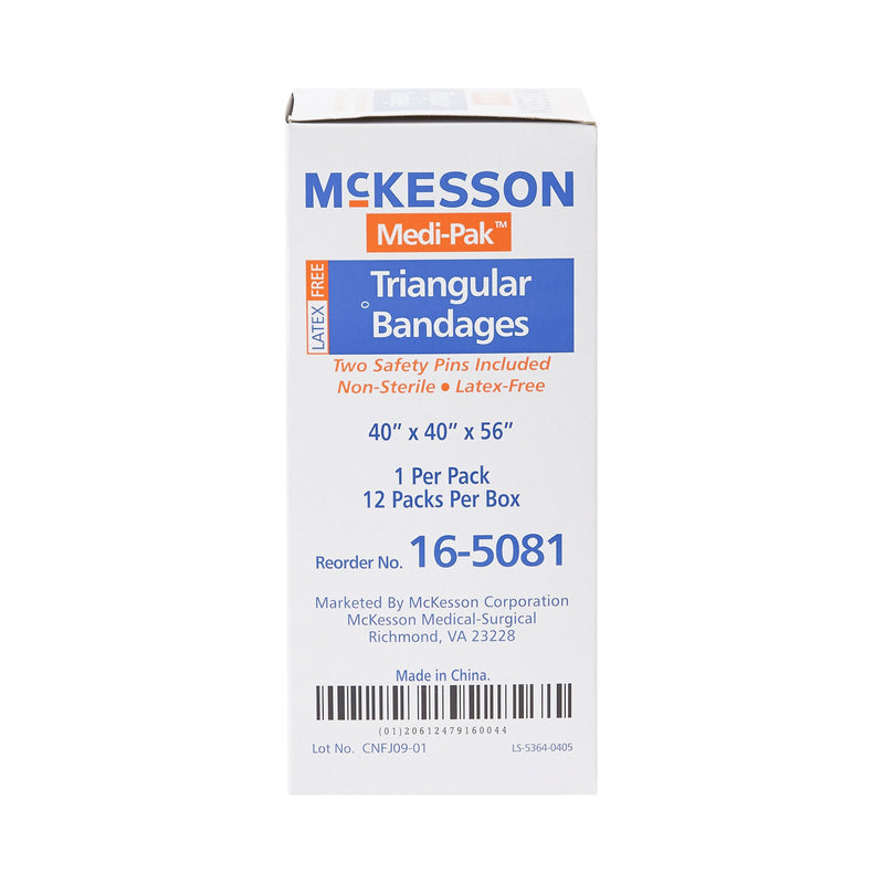 McKesson Triangular Bandage, 40 x 40 x 56 Inch