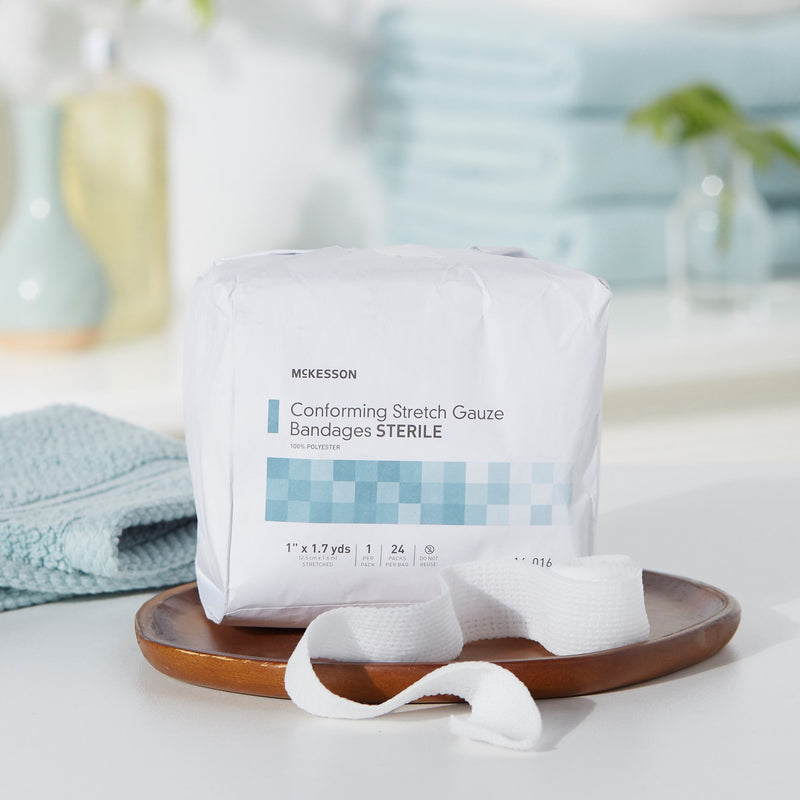 McKesson Sterile Conforming Bandage, 1 Inch x 1-7/10 Yard