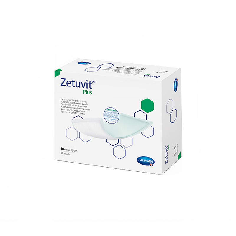 Zetuvit® Plus Sterile Superabsorbent Dressing, 4 x 4 Inch