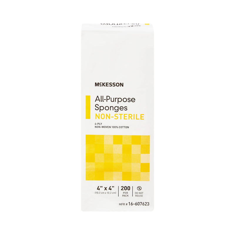 McKesson NonSterile Nonwoven Sponge, 4 x 4 Inch
