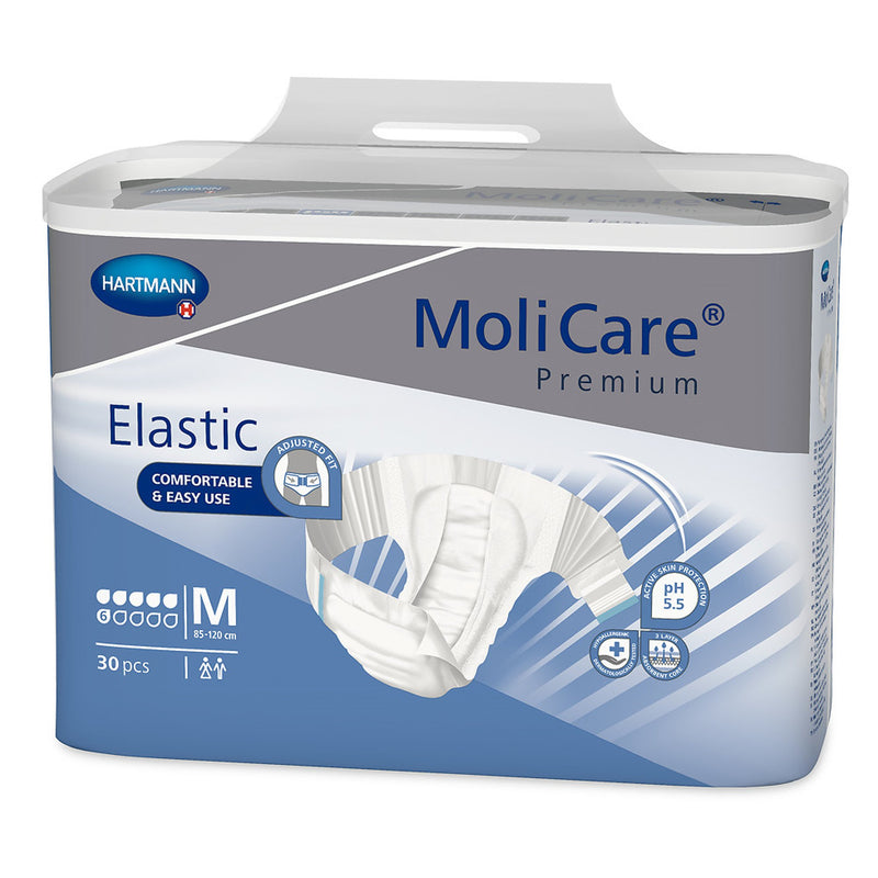 MoliCare® Premium Elastic Incontinence Brief, 6D, Medium