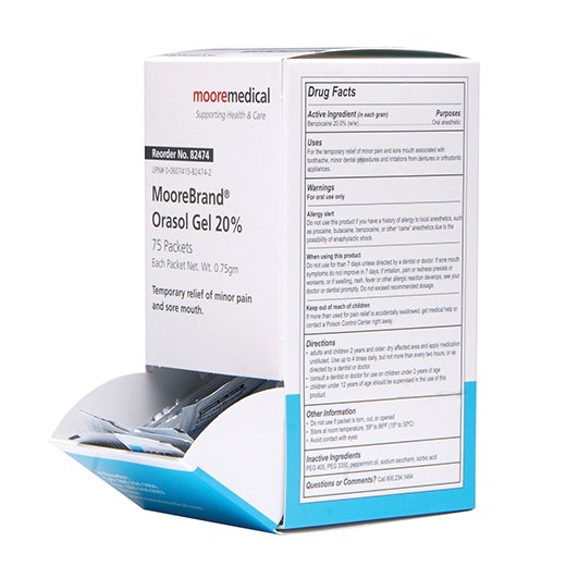 MooreBrand Benzocaine Oral Pain Relief